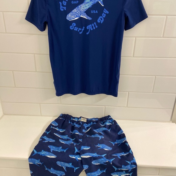 GAP Kids Rash Guard and Swim Trunks size XXL 14-16 - Picture 5 of 10
